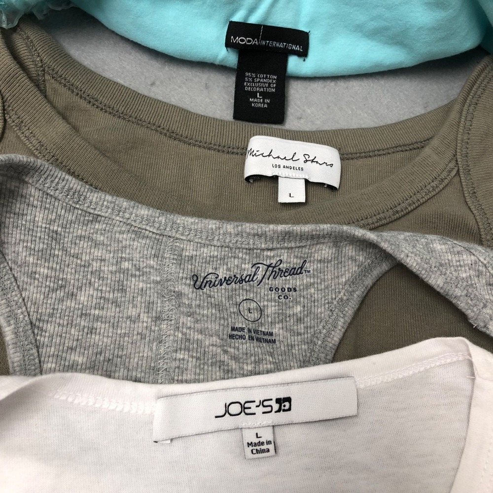Blouse Tank Top Mixed Lot Womens Large Casual Comfort Classic Y2K 90s j crew gap - Picture 15 of 16